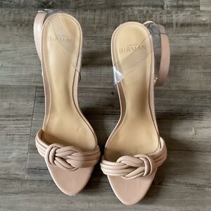 Alexandre Birman Nude Pink Knot Strap Heels